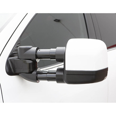 Clearview Towing Mirrors [Compact, Pair, Electric, Chrome] - Ford Ranger 2012 on