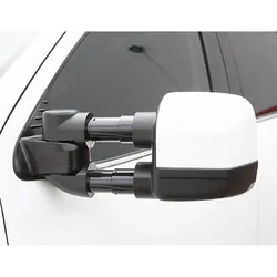 Clearview Towing Mirrors [Compact; Pair; BSM; Multi-Signal; Electric; Chrome] - Mazda BT-50 TF Series Jul 2020 on