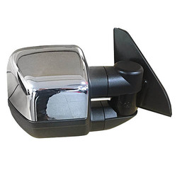 Clearview Towing Mirrors [Compact, Heat, Camera, Power-Fold, BSM, Memory, Puddle Lights, Indicators, Electric, Black] To Suit Toyota LC 300 Series VX 