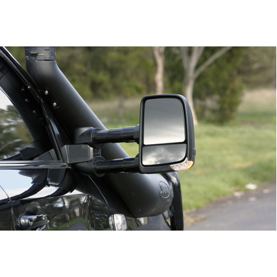 Clearview Towing Mirrors [Next Gen, Pair, Multi-Signal, Electric, Black] For Mazda BT-50 2006 to 2011