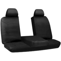 Rm Williams Car Seat Covers Canvas Black 06 Rear Multi Zip