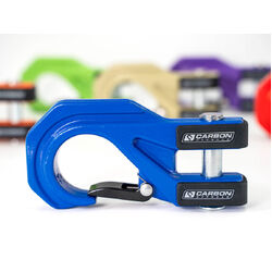 Carbon 12K - 12000lb Winch V3X with MegaPro Hook - Blue