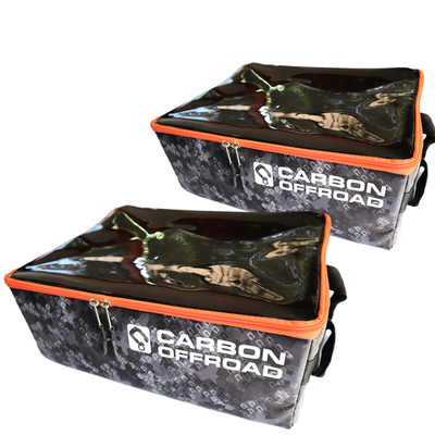 2 X Carbon Gear Cube Storage And Recovery Bag Combo - Compact And Large Size