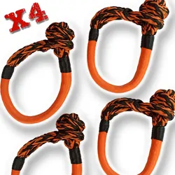 4 X Carbon Monkey Fist 15T Soft Shackle Combo Deal
