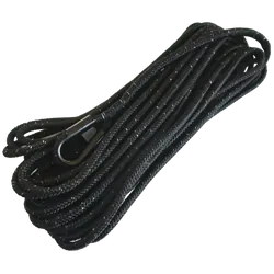 Carbon Offroad 24M 7T Double Braided Black Synthetic Winch Rope With Luminous Fibre