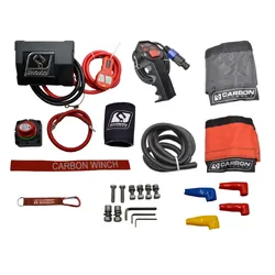 Carbon Scout Pro 15K Winch And Recovery Kit Combo