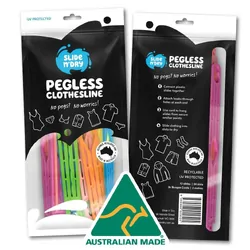 Slide N' Dry Pegless Clothesline Rainbow