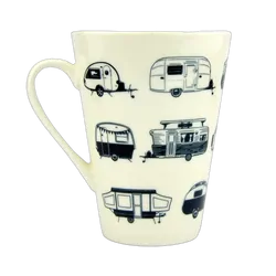 Van Go Collections China Mug Destinations Collection Grey Caravans