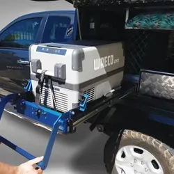 Engel 39 Litre Combi Portable Fridge and Freezer & Msa Ds40 Fridge Drop Slide Bundle