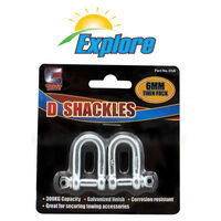 Explore D Shackle 6mm Twin Pack 