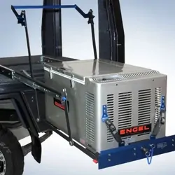 Engel 75 Litre Combi Portable Fridge and Freezer & Msa Ds60 Fridge Drop Slide Bundle