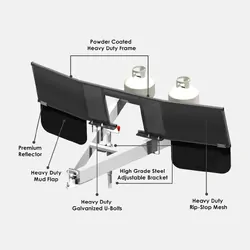 D-Flector Campervan Stone Guard Centre Cut Out