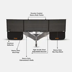 D-Flector Caravan Aluminium Stone Guard Ultra Light - Linear Standard