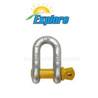 Explore D Shackle Grade S - 10mm (Sold In PAIRS)