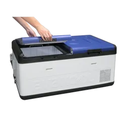 EVAKOOL DOWN UNDER II 80L DUAL ZONE FRIDGE FREEZER - MIDNIGHT BLACK