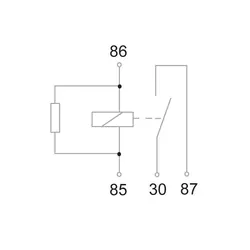 Tyco 12V/40A N/O 4 Pin Mini Relay Terminal 30 & 86 Reversed No Bracket Not Tyco