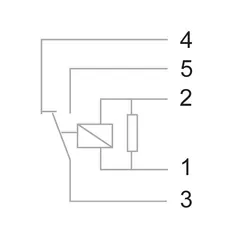 Tyco Micro Relay 12V Change Over 25Amp N/O 10Amp N/C 5 Pin Resistor Protected