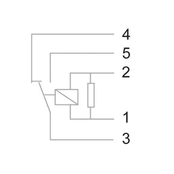 Tyco Micro Relay 24V Change Over 25Amp N/O 15Amp N/C 5 Pin Resistor Protected