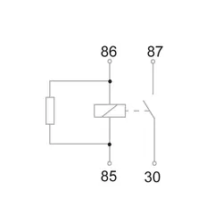 Tyco Mini Relay 24V 40Amp N/O 4 Pin Resistor Protected