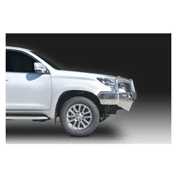 ECB Big Tube Bar w/Lights to Suit Toyota Prado VX 11/17-On Polished