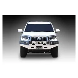ECB Winch Compatible Big Tube Bar w/Lights to Suit Toyota Prado GXL 11/17-On Polished