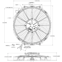 Maradyne Champion Series Fan - 12" - 12V / 130W - 1155 CFM - M123K