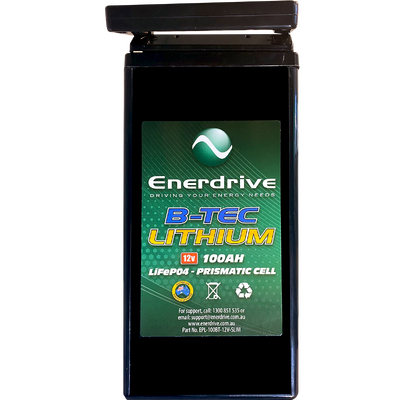B-Tec 100Ah 12V Lifepor4 Slim Case Battery