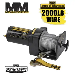 Mean Mother Peak ATV 2000lb Winch [ Type:Synthetic Rope ]