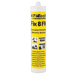 Fixtech Fix8 Structural Grade Silicone White Anti Mould 300ml Cartridge