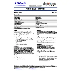 Fixtech Fixit Grip 100% Waterproof Timber Adhesive Paste 310ml Cartridge