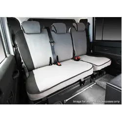 Msa Complete Front & Second Row Set - Msa Premium Canvas Seat Covers To Suit Ford Everest - Ambiente / Trend - 07/15-Current