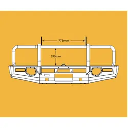 Oxley Fleet Bull Bar To Suit Toyota Landcruiser 70 Single Cab 2017- Onwards