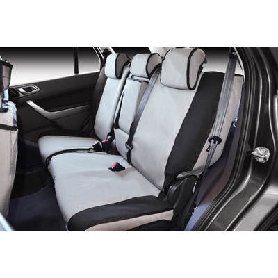 Msa Second Row 60/40 Split Inc. Armrest Cover (Mto) - Msa Premium Canvas Seat Covers To Suit Ford Territory - Tx / Ts / Titanium - 06/04-Current