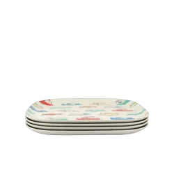 Van Go Collections Bamboo Plate 26cm Seasonal Collection Coloured Caravans