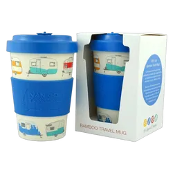 Van Go Collections Bamboo Travel Mug 400ml Van Go Collections 'Winter' Blue