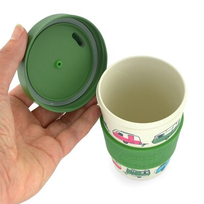 Van Go Collections Bamboo Travel Mug  300ml  The Iconic Collection  Classic Green