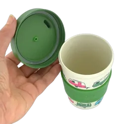 Van Go Collections Bamboo Travel Mug 300ml The Iconic Collection Classic Green