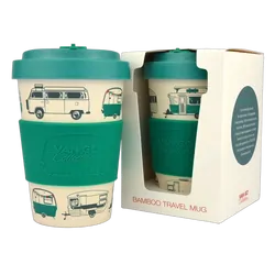 Van Go Collections Bamboo Travel Mug 400ml Van Go Collections 'Magical Mornings' Dark Green