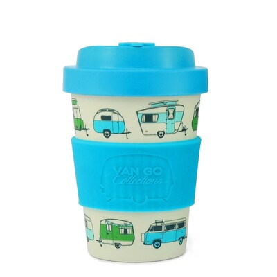 Van Go Collections Bamboo Travel Mug  300ml  The Iconic Collection  Pale Blue