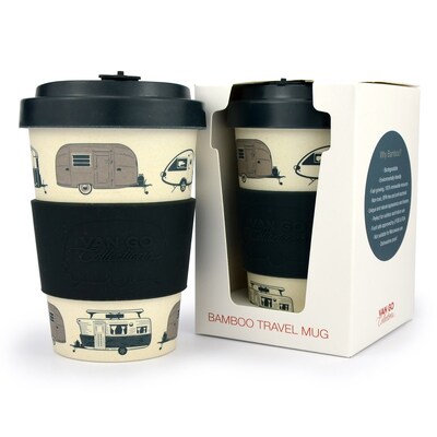 Van Go Collections Bamboo Travel Mug  400ml  Van Go Collections 'Starry Nights' Silver