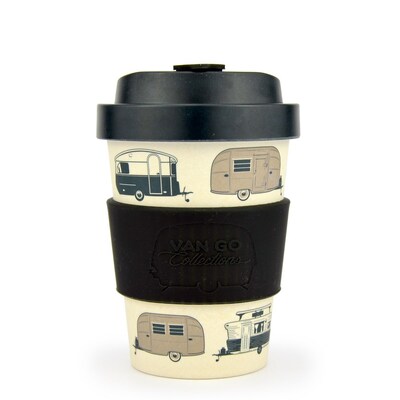 Van Go Collections Bmmboo Travel Mug  300ml  Van Go Collections 'Starry Nights' Silver