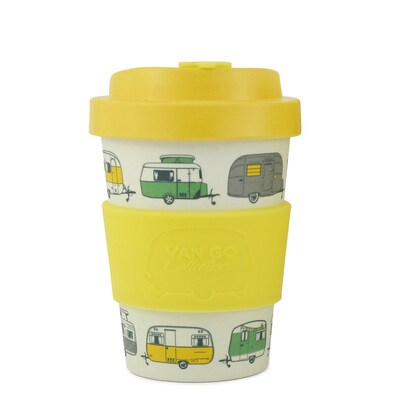Van Go Collections Bamboo Travel Mug  300ml  The Iconic Collection  Pale Yellow