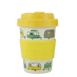 Van Go Collections Bamboo Travel Mug 300ml The Iconic Collection Pale Yellow