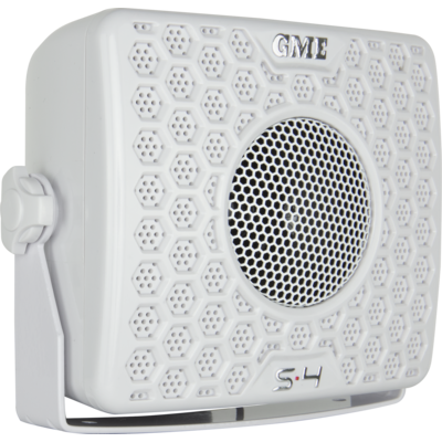 GME GS400 80 Watt IP54 Marine Box Speakers - 135 x 120mm (Pair) - White