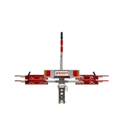 Gripsport GS4+ 4-Bike Tow Bar Rack With Light Assembly Extended Square Hitch 7Pin Flat