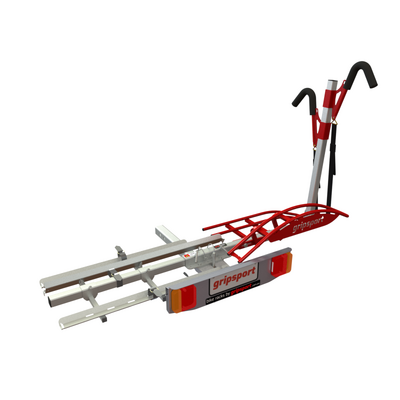 GripSport GS-Urban+ 2-Bike Tow Bar Rack with Integrated Ramps & Light Assembly Square Hitch