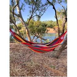 Wildtrak Travel Dble Hammock With Carry Bag Canvas 200X150Cm Ac Ca3101