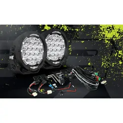 Hard Korr BZR-X Series 7" LED Driving Lights (Pair W/Harness)