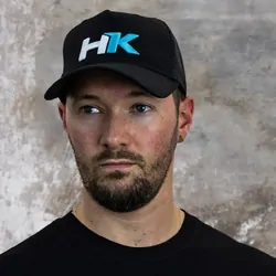 Trucker Hat Twill Snapback (Blue/White)