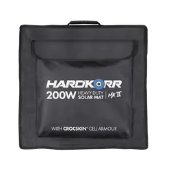 Hardkorr 200W Heavy Duty Solar Mat Mkii With Croc Skin W/15A Lithium Compatible Regulator
